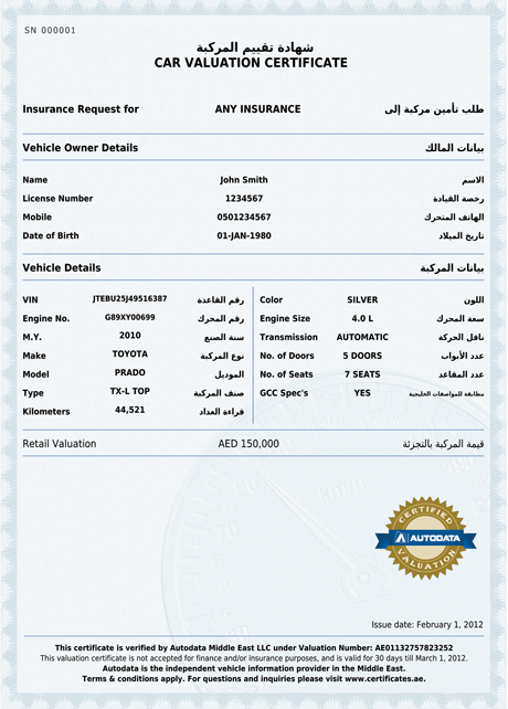 Car Insurance Certificate - BLOG OTOMOTIF KEREN